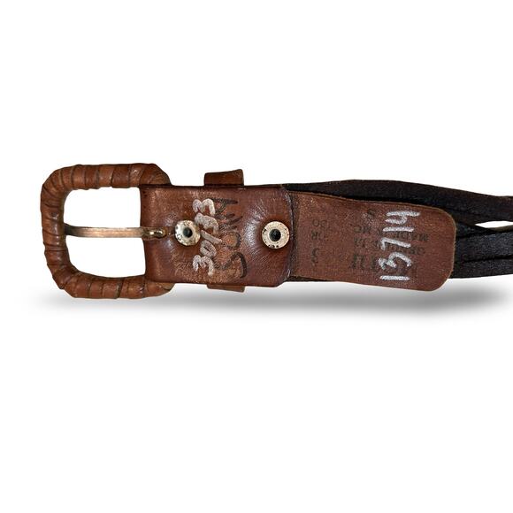 VTG 70s Handcrafted Moroccan Leather Belt main image 7